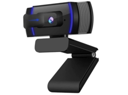 Webcam Usb Fhd 1080p Com Foco Automático, Microfone Estéreo, Controle De Software E Capa De Privacidade (preta)