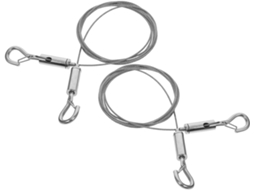 Kit Kallory com 2 ganchos de aço inoxidável reforçados e ajustáveis para pendurar quadros, espelhos e outros.