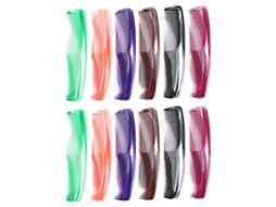 Conjunto De 12 Pentes Coloridos Para Modelar Cabelos, Pentes De Dentes Largos E Finos, Ferramenta Para Cuidados Com Os Cabelos. Jinyubo Store