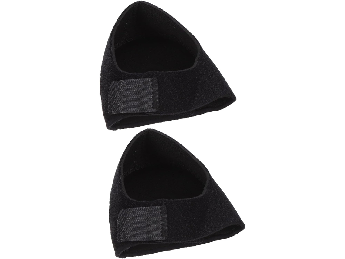 Protetor De Calcanhar Antiderrapante Em Silicone Preto 1par