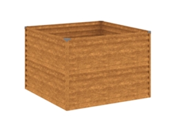 Canteiro Elevado de Jardim VIDAXL Aço Corten (100X100X69 cm)