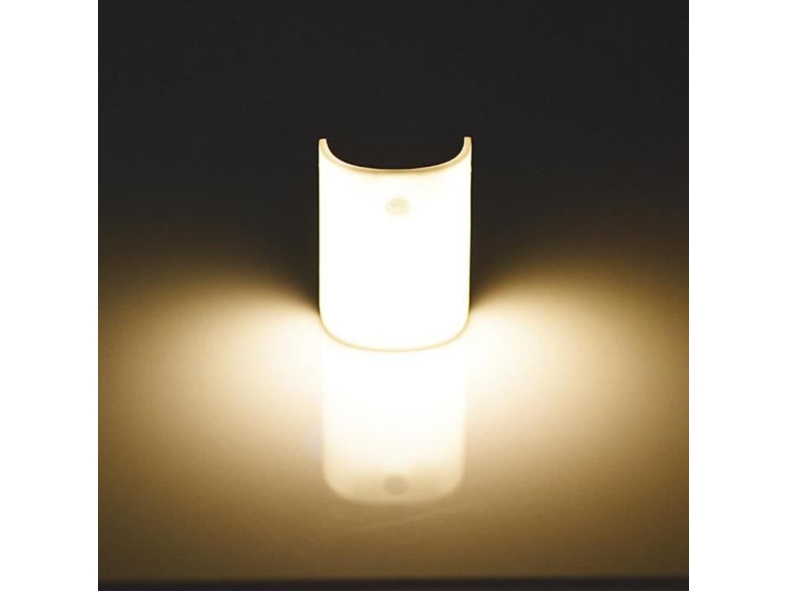 Lurelia, Luz Noturna Led, Interruptor, 1.2w, Sensor Pir, Recarregável Usb, Magnética, Autoadesiva, 3 Modos, 3200k, Branco Quente, Pack 2, Corredor