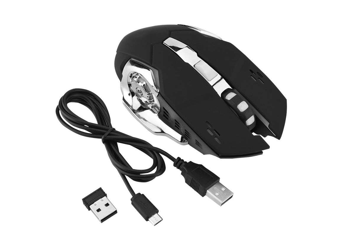 Rato Óptico Sem Fio Gaming LAXISCREED 2400dpi
