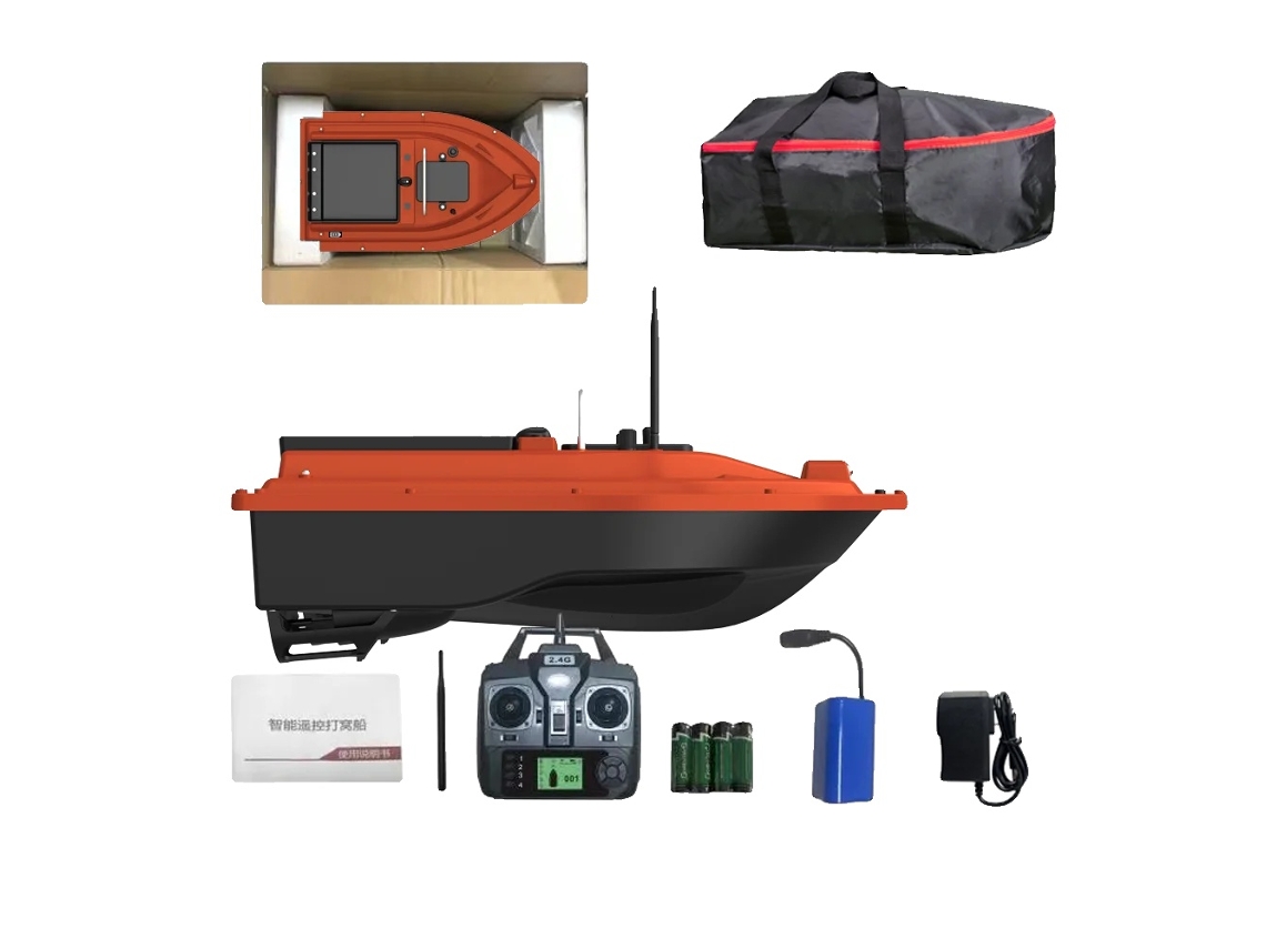 Barco De Isca, Navegaã§ã£o Por Gps, Grande Capacidade De Isca, D16b Vermelho 12000mah Oem