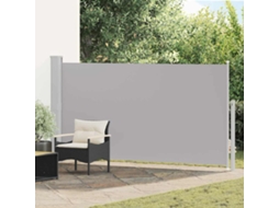 Vidaxl Toldo Lateral Retrátil Para Pátio 160x300 Cm Cinzento