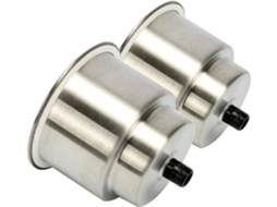 Amarine Made 2 Peças De Porta Copos De Aço Inoxidável Com Dreno Para Barco Marinho Rv