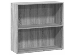 Bookcase, Bookcases Vidaxl Cinzeto Madeira Processada (n/a)