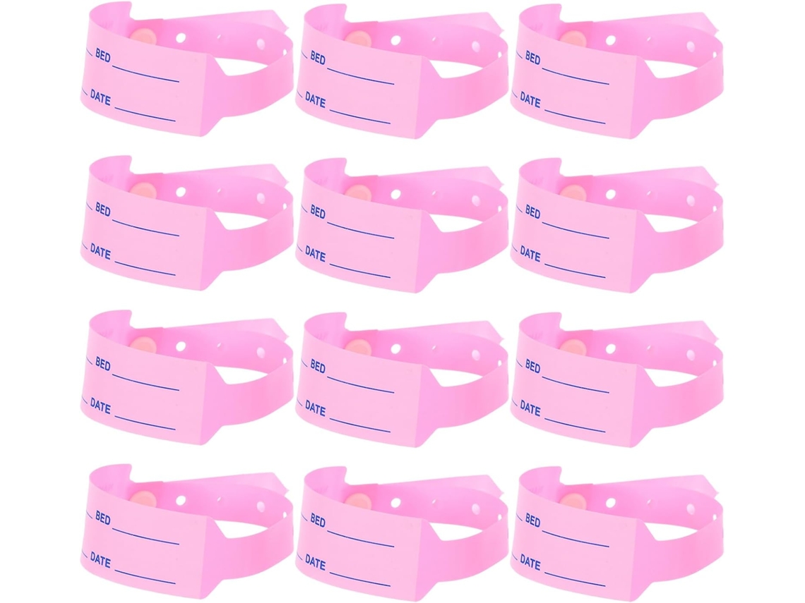 Aboofan 100 - Pulseiras de Identificação Hospitalar para Idosos, Pulseiras de Identificação para Hospitais e Eventos