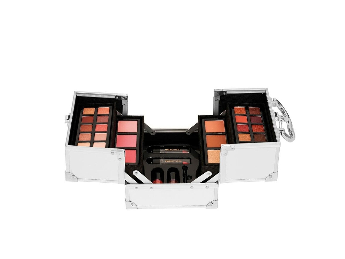 Conjunto de Maquilhagem MAGIC STUDIO Colorful Swanky Batom X 2 Blush X 3 Sombra de Olhos X 20 Pós Bronzeadores X 3 Verniz de Unhas X 2