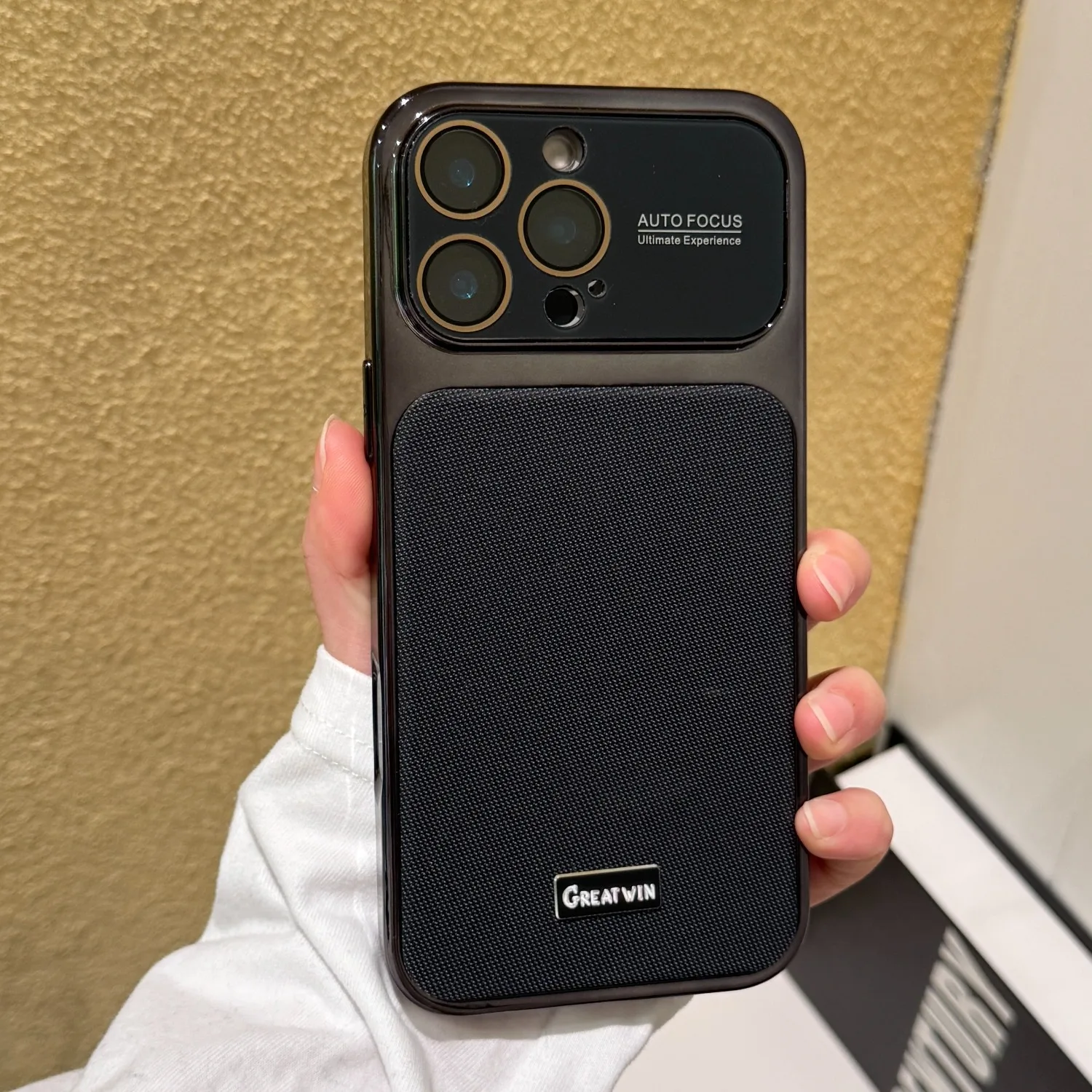 Capa Para Iphone 16 Pro Max (preta), Resistente A Arranhões, Com Proteção Total Para A Lente.