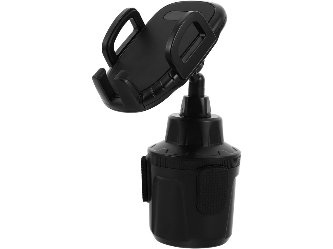 Suporte Para Celular Veicular Com Clipe, Cinza, Suporte Extensível Para Copos.