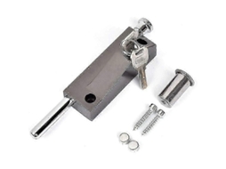 Conjunto de Fechadura Universal para Porta Fechadura de Garagem/portão com 2 Chaves TAISHENGDA (preto)