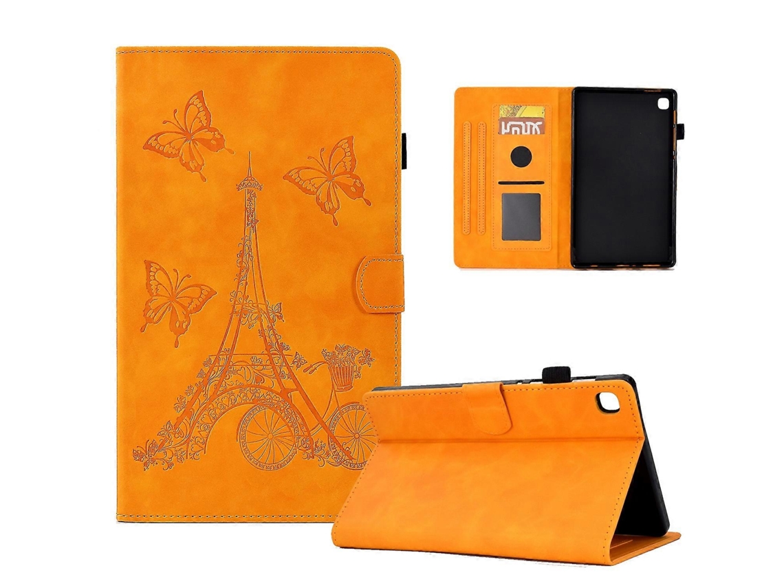 Capa de couro com relevo WeBake Tower para Samsung Galaxy Tab A 8.0 2019 T290