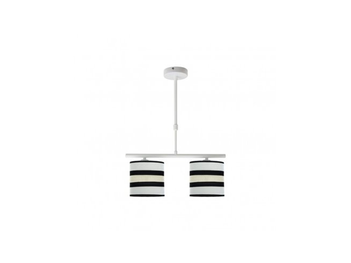Karla Lâmpada 2xe14 Branco/bege Regx43x14 Cm Fabrilamp