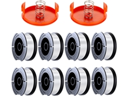 Compatível com Black+decker, A6481 A6485, 1,65 Mm (8, Carretel de Fio e Tampa para Aparador de Grama AQUAFORGE