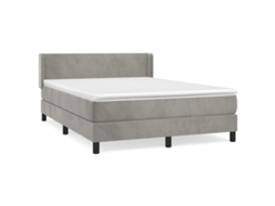 Box Spring Bed, Box Spring Beds Vidaxl Cinzeto Veludo (140 X 190 Cm)