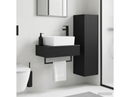 Vidaxl Conjunto De Móveis Para Banheiro 2 Unid. Preto
