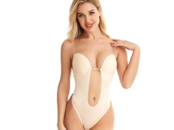 2026 body Suits Sem Espalda para Mulheres U Plunge Sem Costuras Tanga Inteiro Moldador