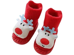 2026-calcetines Zapatos Antideslizantes Navideños Para Niños Y Niñas Bebé (11cm)