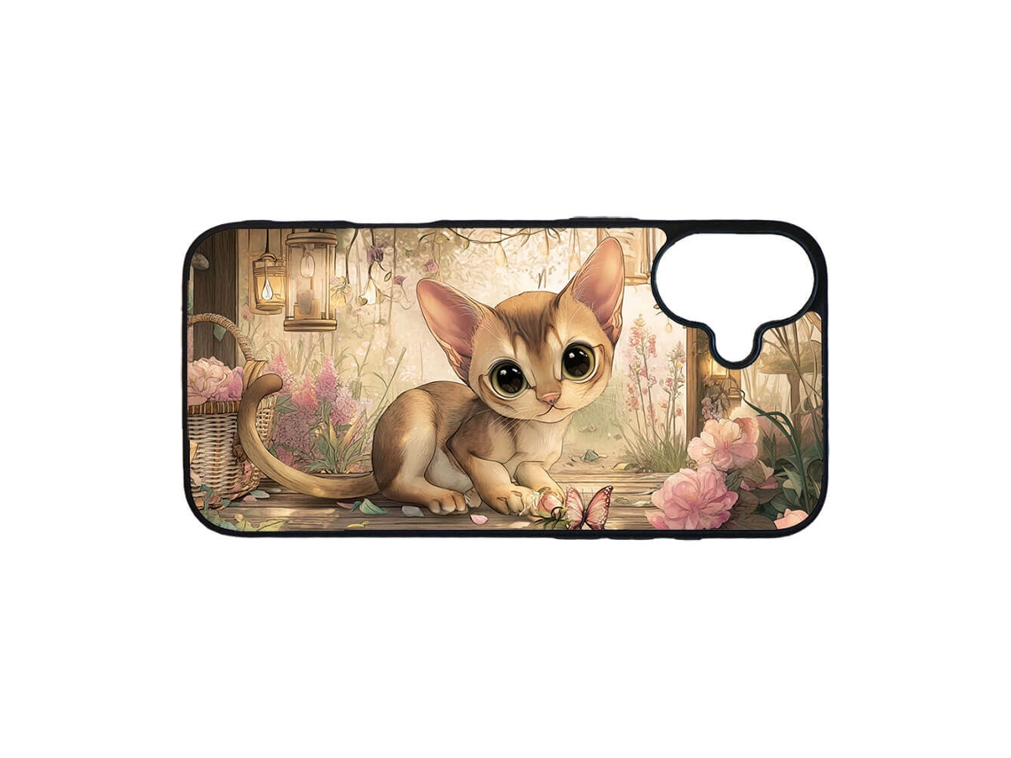 Capa Para Iphone 17 Com Desenho De Gato Abissínio