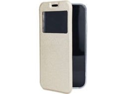Capa Samsung Galaxy A12 4G ACCETEL Gandy Flip (Dourado)