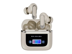 Fones De Ouvido Sem Fio Bluetooth Com Tela Sensível Ao Toque Colorida Anc E Lcd Com Cancelamento De Ruído Ativo Ly Ebike