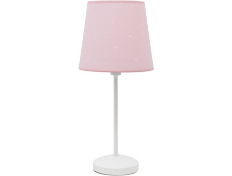 Candeeiro de Mesa  Consciencia (Rosa - E14 - Máx. 40W - Metal - Tecido)