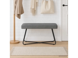 Vidaxl Banco Cinzento-escuro 80 X 40 X 45 Cm Veludo