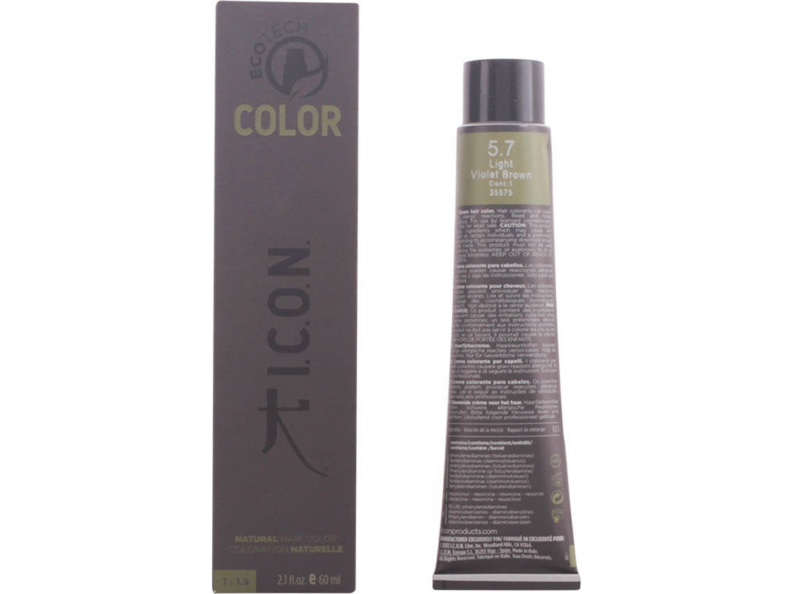 Coloração I.C.O.N. Ecotech Color Natural Color 5 7 Light Violet Brown (60 ml)