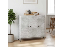Vidaxl Buffet Cinzento Cimento 89 X 34,5 X 80 Cm Derivados De Madeira