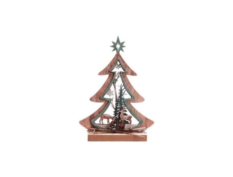 Decoração de Natal Tradi em madeira - Verde