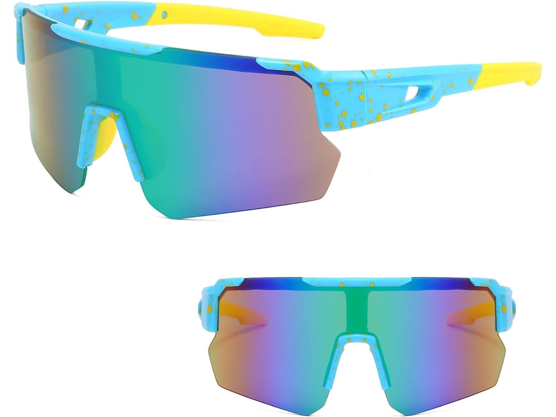 Óculos De Sol Polarizados Para Ciclismo Para Homens E Mulheres Proteção Uv Óculos De Sol Para Esportes Ao Ar Livre Azul