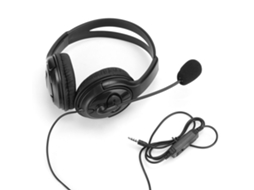 Fone De Ouvido Gamer Abs Leve Com Fio 3.5mm Para Ps4 Celular Computador Caixa Branca Preto