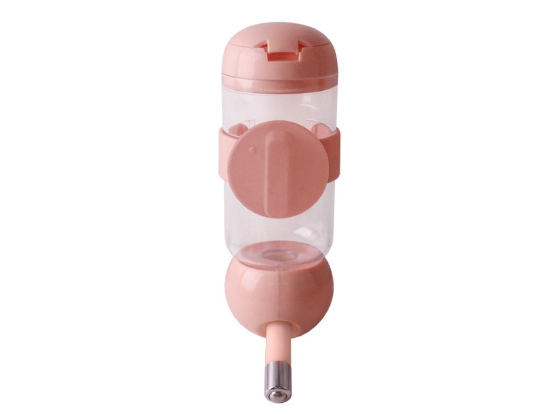 Tigela Portátil Para Água E Alimentos, Em Aço Inoxidável, Com Ajuste Automático, Acabamento Rosa, Para Refeições E Hidratação Diária