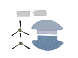 Kit Filtro e Escovas Laterais Laváveis Reutilizáveis para Aspirador M210 M210s M210b M213 | S/MARCA
