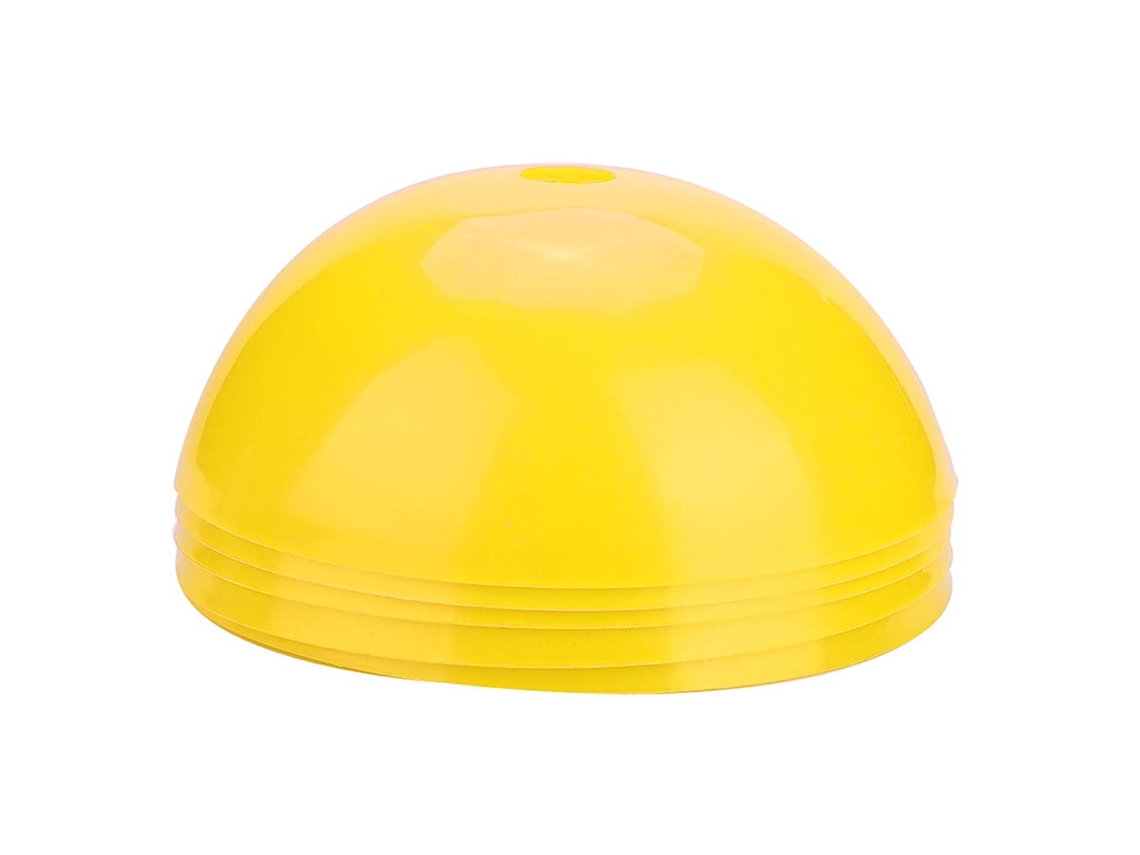 5pcs Cones De Treinamento De Futebol Barreiras Plásticas Marcadores Acessórios (amarelo)