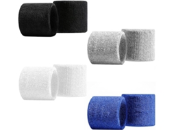 Conjunto De 8 Pulseiras Esportivas De 8 X 8 Cm (preta, Branca, Cinza E Azul) Para Homens E Mulheres, Ideais Para Academia, Tênis, Corrida E Outros Esp