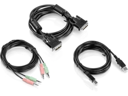 Cabo TRENDNET (KVM - KVM - 3 m - Preto)