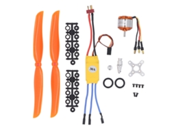Motor brushless A2212 1400kv com ESC 30A e hélice 8060 para avião e quadricóptero RC