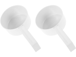 Conjunto De 2 Colheres Medidoras Detergente Em Pó, Brancas