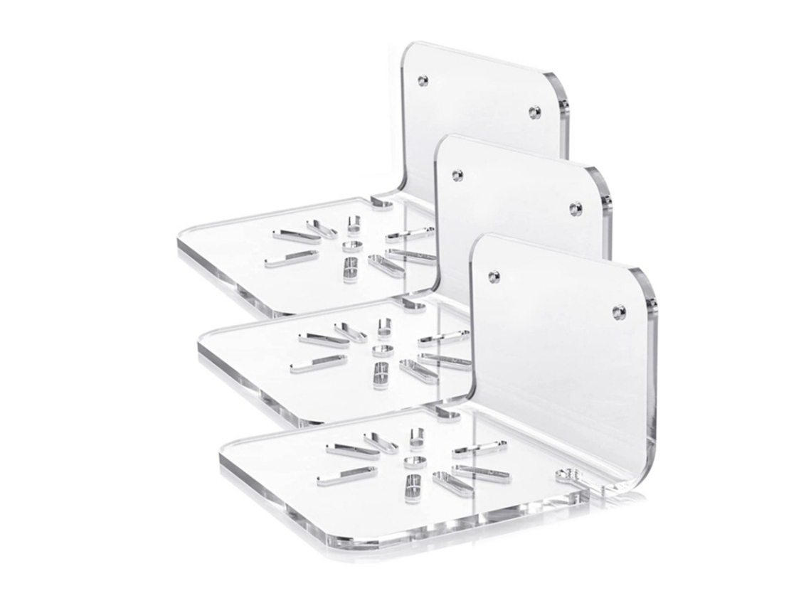 Suporte de Parede AQUAFORGE para Microfone, com 4 Braçadeiras de Borracha
