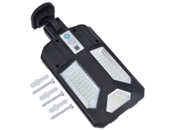 Lâmpada de Parede Solar com Sensor 87LED 3000lm IP65 Bateria 2400mAh