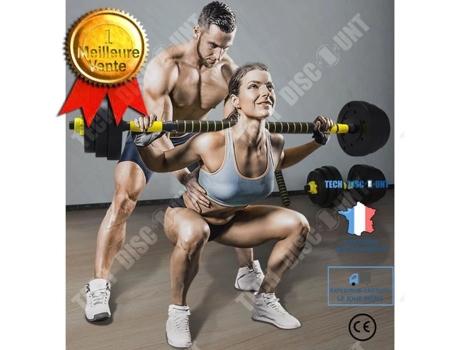 Haltere De Proteção Ambiental Masculino Td®, Equipamento De Ginástica Doméstica Removível 30 Kg Tech Discount
