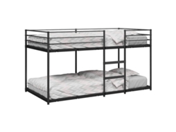 Vidaxl Beliche Sem Colchão 100x200 Cm Aço Preto