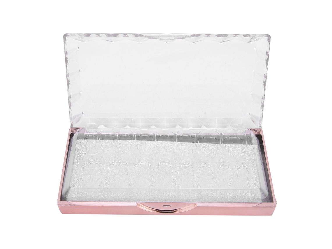 Caixa organizadora de unhas postiças com 16 compartimentos, portátil, ideal para sala de estar e para unhas acrílicas.