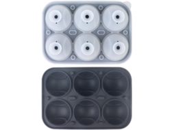 Formas De Gelo Em Formato De Uísque Com Tema De Beisebol, 6 Cavidades, Silicone Flexível