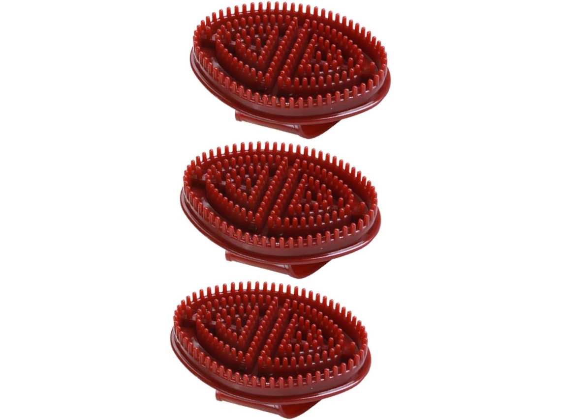 Conjunto De 3 Escovas Banho Multifuncionais Plástico Zerodeko Escova Esfoliante Para Massagem E Limpeza, Prática E