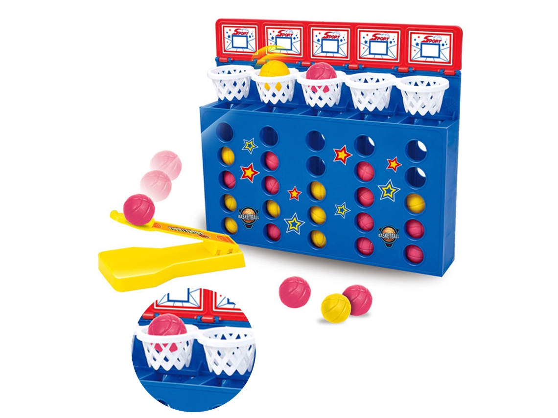 Jogo de Basquete Infantil 2026 com Plataforma de Salto e Link - Brinquedo Educativo
