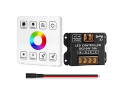 Kit Controlador De Led Rgb Com Painel De Toque Rf, Controlador De Fita De Led Rgb Com Controle Remoto Sem Fio Rf, Para