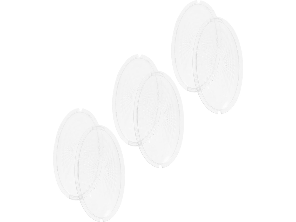 Conjunto De 6 Pares De Cúpulas Redondas Em Abs Para Coifa De Cozinha, Brancas.